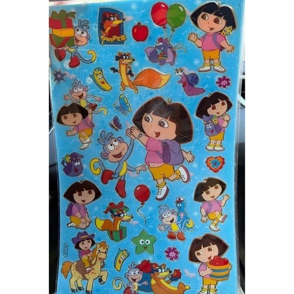 2000’s Dora the Explorer and Boots Jumbo Sticker Sheet Nick JR
